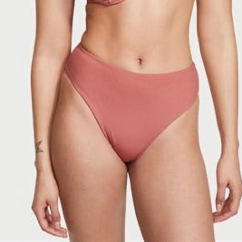 Pink Ribbed Bikini Set from Victorias Secret - Picture 3 of 3